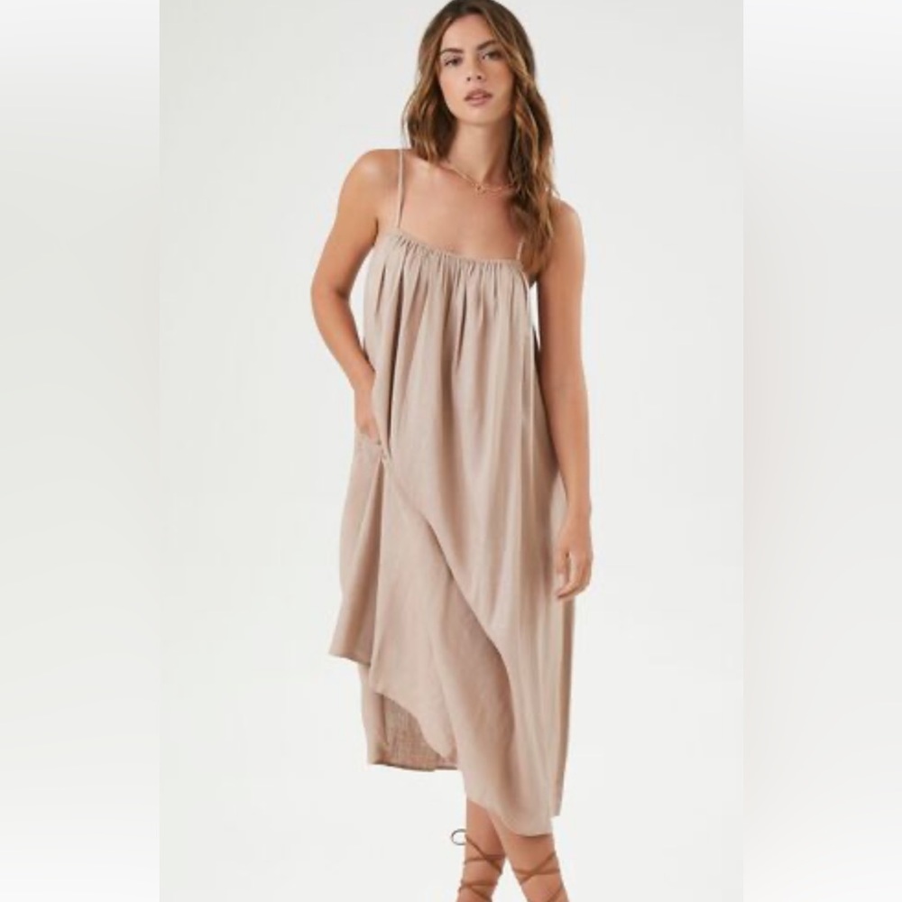 New Blush Linen Forever 21 Shift Dress